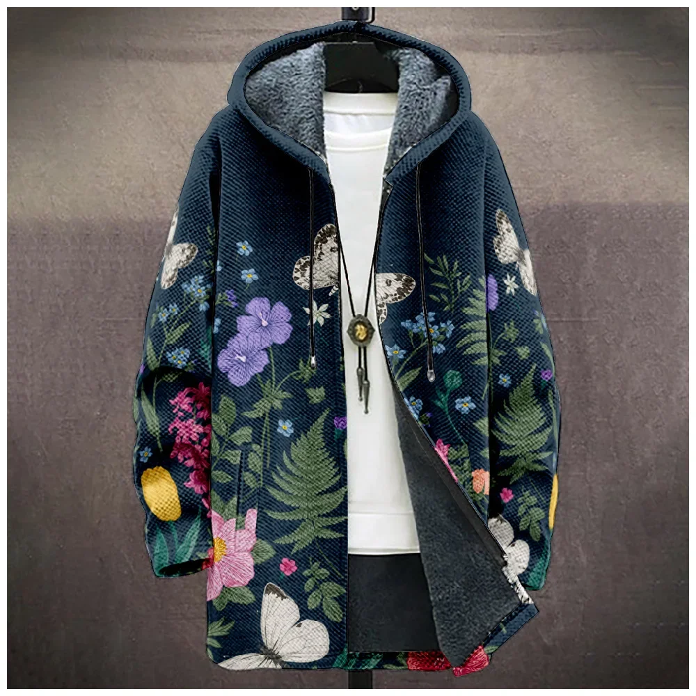 Men Cardigans Coat Florals Butterfly Leaves Art Graphics Printed Mid Trench Plush Thick Winter Casual Streetwear Unisex Clothing
Men Cardigans Coat Florals Butterfly Leaves Art Graphics Printed Mid Trench Plush Thick Winter Casual Streetwear Unisex Clothing