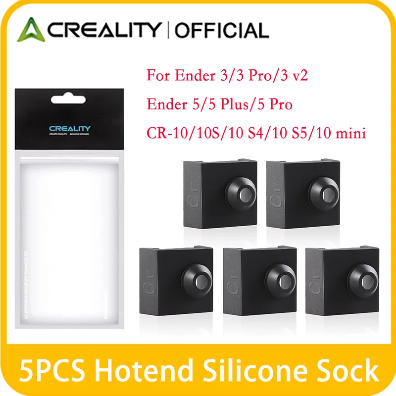 Creality Official 3D Printer Hotend Silicone Sock Heater Block Silicone Cover for Ender 3/3 Pro/3 V2/Ender 5/5 Plus/ 5 Pro/CR 10
Creality Official 3D Printer Hotend Silicone Sock Heater Block Silicone Cover for Ender 3/3 Pro/3 V2/Ender 5/5 Plus/ 5 Pro/CR 10