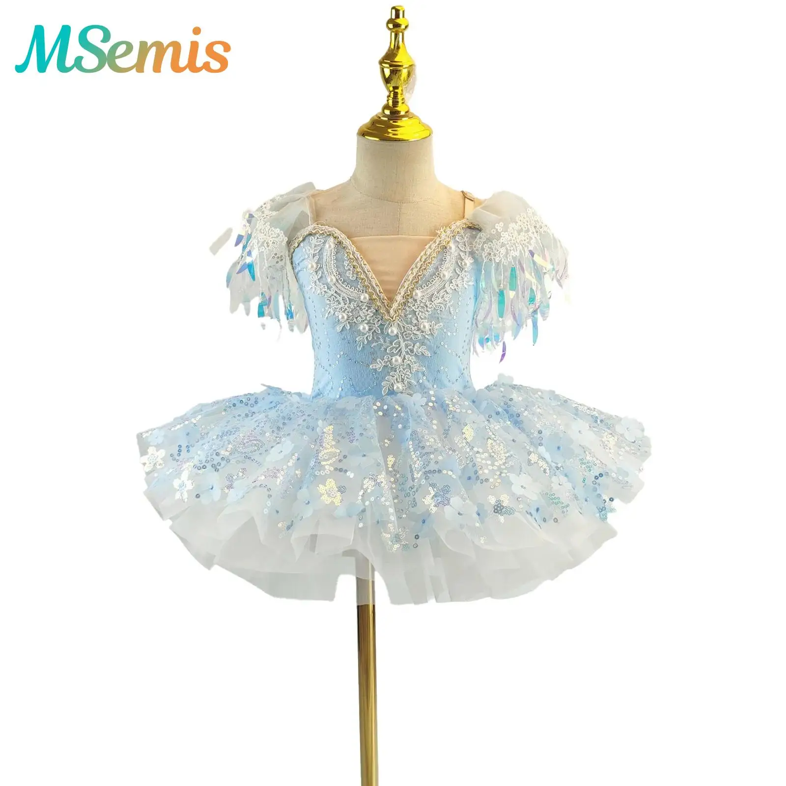 Kids Girls Princess Ballet Dance Dress Performance Costume Ruffle Sleeve Sequin 3D Flower Ballerina Tulle Tutu Dress Dancewear
Kids Girls Princess Ballet Dance Dress Performance Costume Ruffle Sleeve Sequin 3D Flower Ballerina Tulle Tutu Dress Dancewear