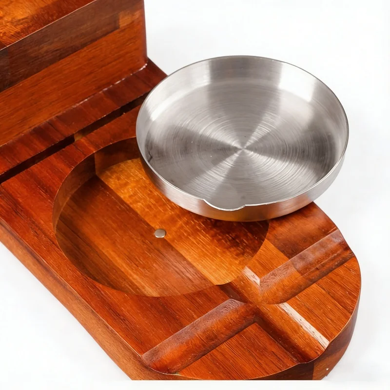 Wooden Ash Tray Multifunction Whiskey Tray Cigar Holder Stand Cigar Box Cigar Ashtray Beverage Coaster Smoking Accessories
Wooden Ash Tray Multifunction Whiskey Tray Cigar Holder Stand Cigar Box Cigar Ashtray Beverage Coaster Smoking Accessories