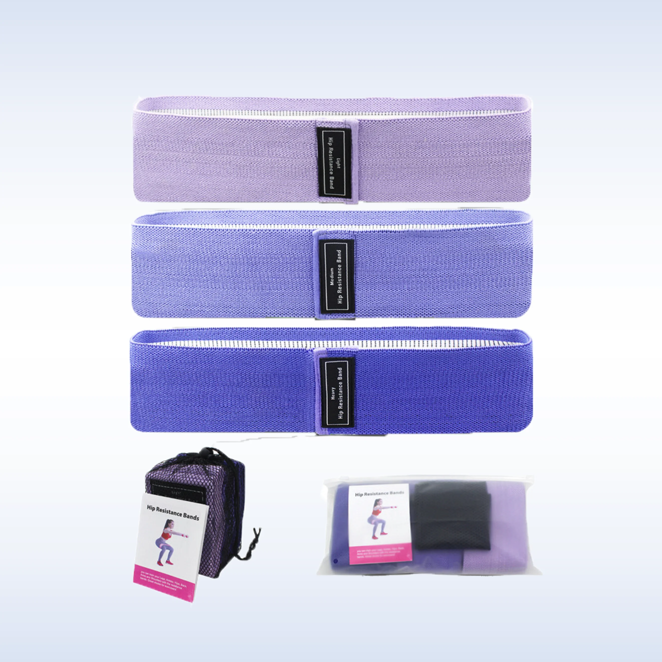 Wholesale Custom Logo Print Fabric Fitness Exercise Booty Hip Band Set Workout Loop Resistance Bands
Wholesale Custom Logo Print Fabric Fitness Exercise Booty Hip Band Set Workout Loop Resistance Bands