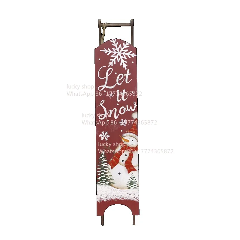 Sled Painted Wooden Ornament Decoration
Sled Painted Wooden Ornament Decoration