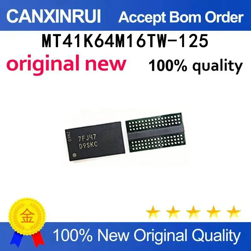 (5-100 pieces)New original MT41K64M16TW-125: J silk screen D9SKC BGA chip IC
(5-100 pieces)New original MT41K64M16TW-125: J silk screen D9SKC BGA chip IC