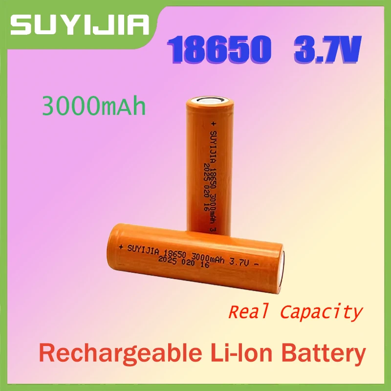 New original 3000mAh18650 3.7V high capacity rechargeable lithium-ion battery 18650 battery for flashlight toy camera tram drone
New original 3000mAh18650 3.7V high capacity rechargeable lithium-ion battery 18650 battery for flashlight toy camera tram drone