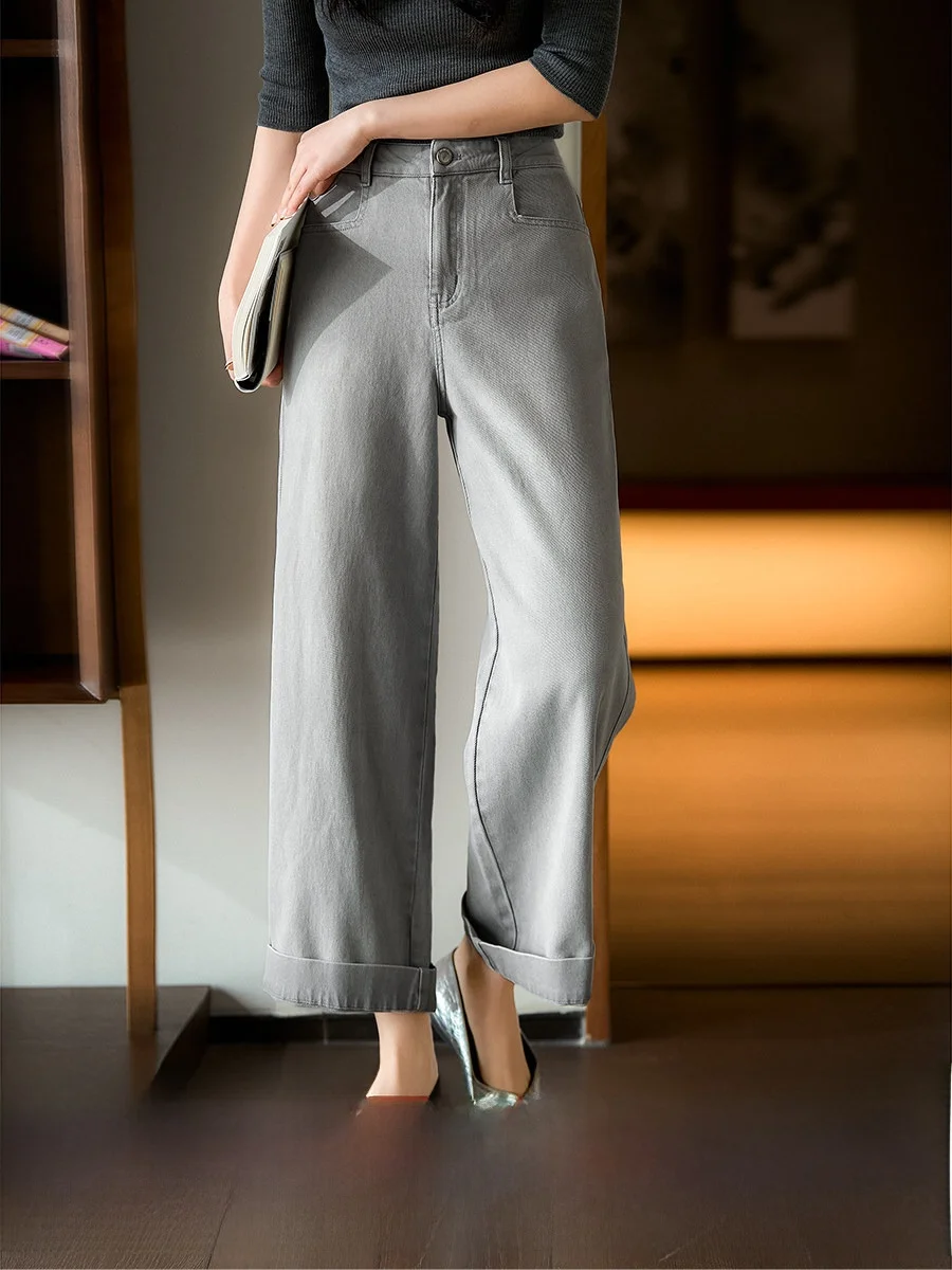 Xhange Casual Commuter Cotton Blend Stretchy High Waist Straight Leg Jeans Elegant Loose Fit Spring Season Ladies Jeans
Xhange Casual Commuter Cotton Blend Stretchy High Waist Straight Leg Jeans Elegant Loose Fit Spring Season Ladies Jeans