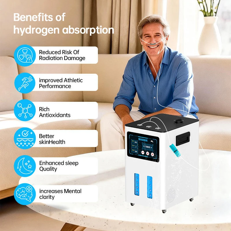 Hydrogen Inhaler Generator 99.99% Purity Molecular Hydrotherapy Inhalation Machine1800ML 3000ML 4200ML Hydrogen Oxygen Machine
Hydrogen Inhaler Generator 99.99% Purity Molecular Hydrotherapy Inhalation Machine1800ML 3000ML 4200ML Hydrogen Oxygen Machine
