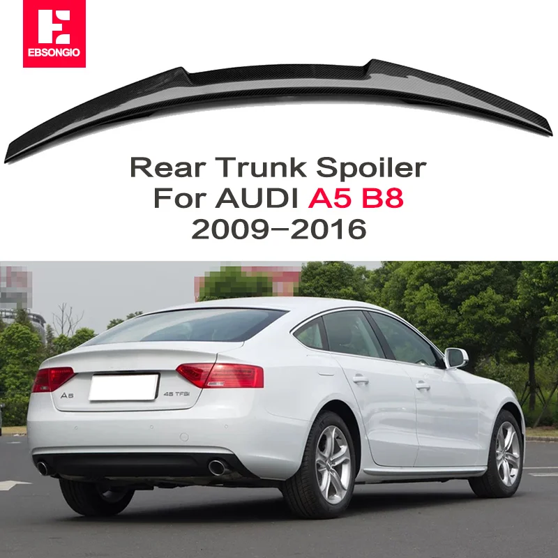Real Carbon Fiber Spoiler For AUDI A5 B8 2009-2016 Sportback Coupe 2-DR/4-DR Rear Wing Trunk Lip Spoiler Auto Accessories
Real Carbon Fiber Spoiler For AUDI A5 B8 2009-2016 Sportback Coupe 2-DR/4-DR Rear Wing Trunk Lip Spoiler Auto Accessories