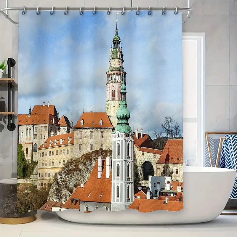 Винтажная занавеска для душа с замком, европейский средневековый фон, декор для ванной комнаты, гобелен, моющийся художественный домашний текстиль, разделитель для комнаты
Винтажная занавеска для душа с замком, европейский средневековый фон, декор для ванной комнаты, гобелен, моющийся художественный домашний текстиль, разделитель для комнаты