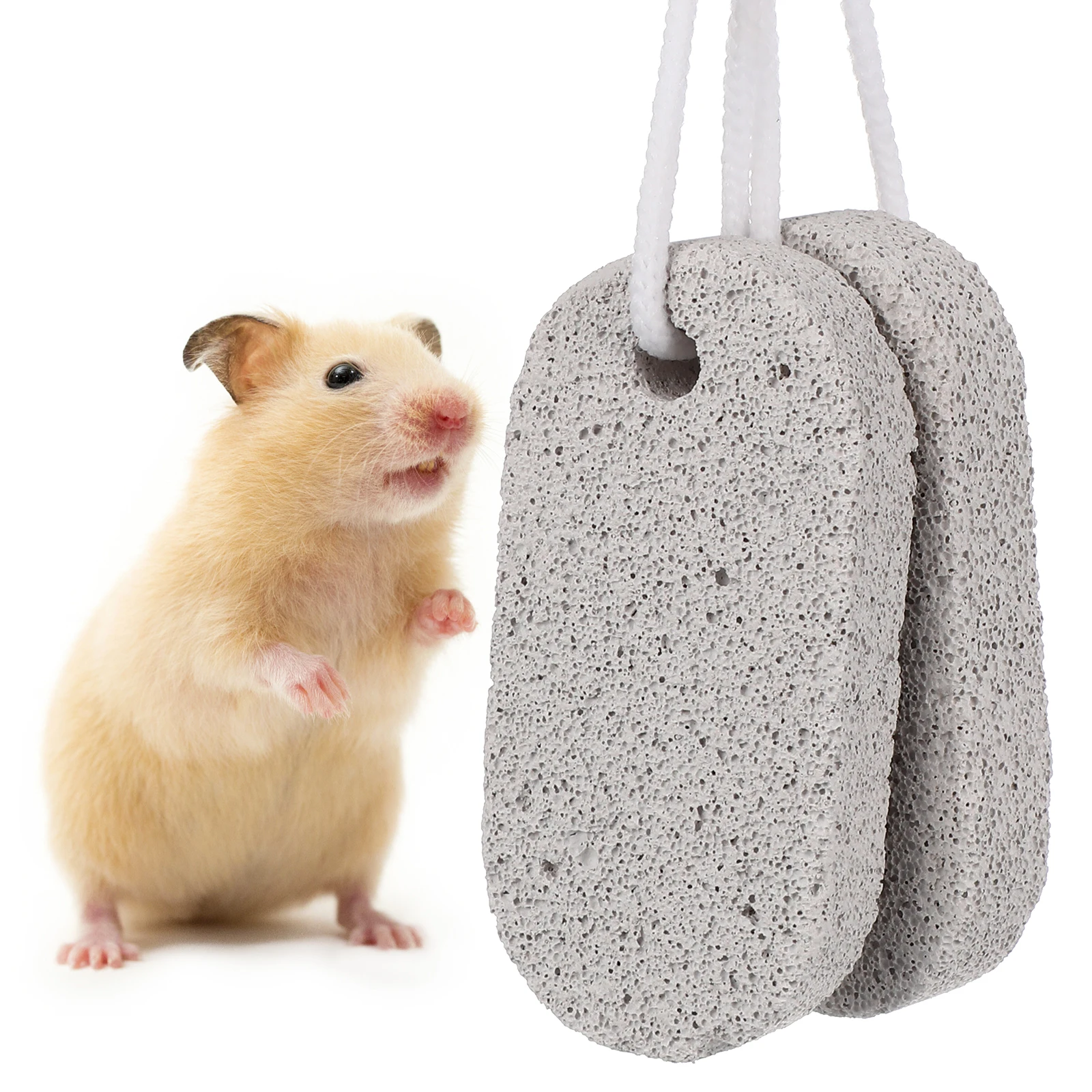 2 Pcs Griding Stone Natural Durable Molar Chew Toys Pet Teeth Griding Stone for Small Animals Healthy Teeth
2 Pcs Griding Stone Natural Durable Molar Chew Toys Pet Teeth Griding Stone for Small Animals Healthy Teeth