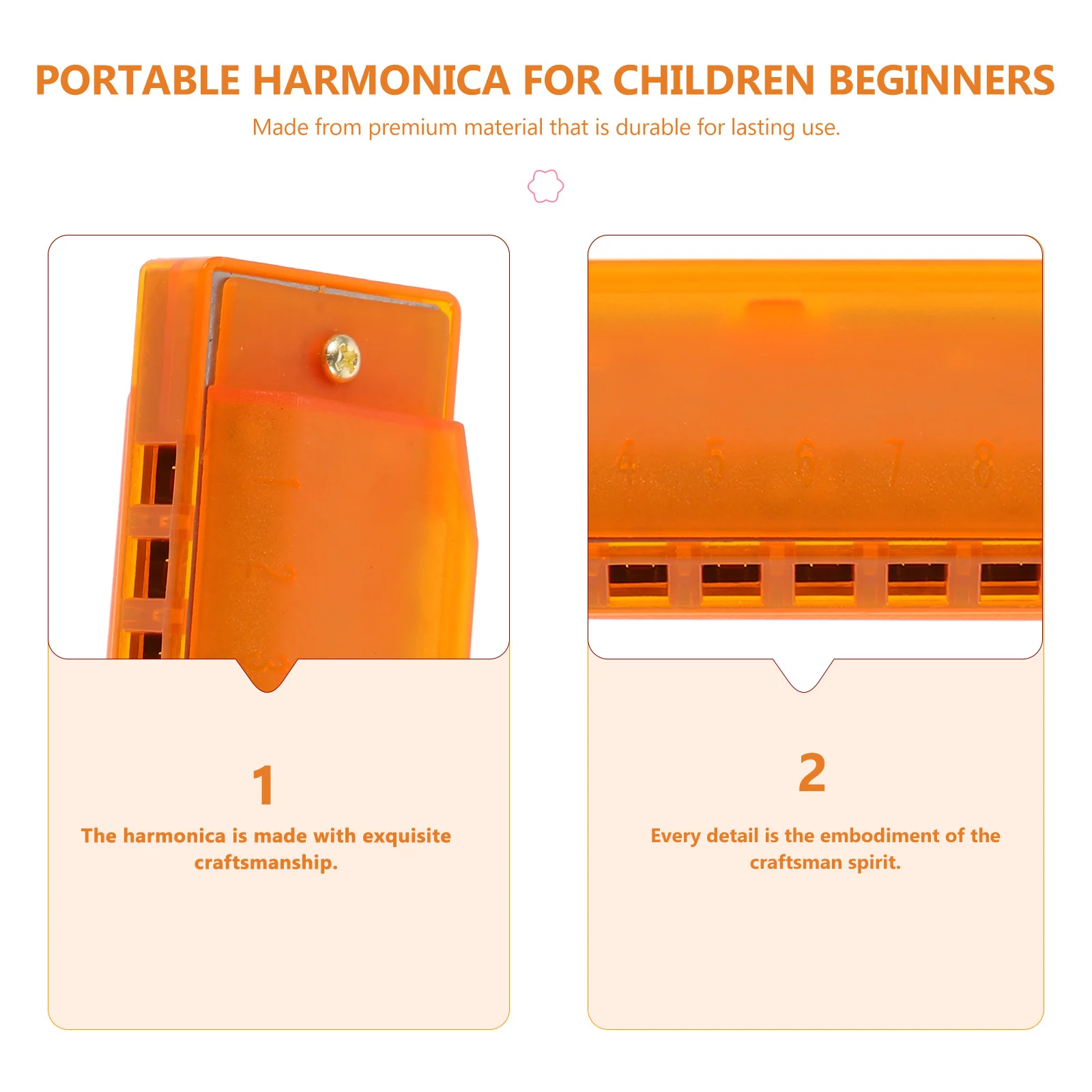 Beginner Harmonica for Portable Musical Instrument Harmonica Exquisite Craftsmanship Perfect Sound Quality Durable
Beginner Harmonica for Portable Musical Instrument Harmonica Exquisite Craftsmanship Perfect Sound Quality Durable