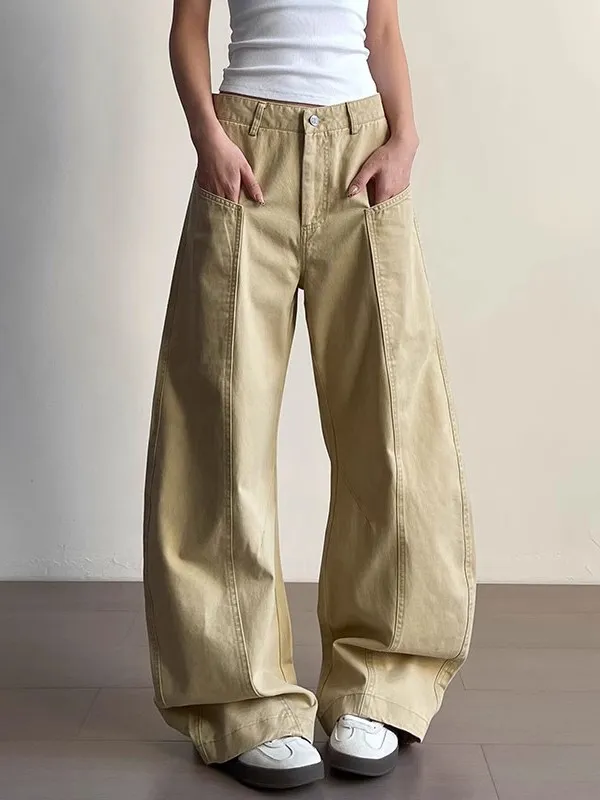 American Retro Wide Leg ket Knife Work Pants Women's New Street Loose Trousers Jeans High Waist Straight Tube Casual
American Retro Wide Leg ket Knife Work Pants Women's New Street Loose Trousers Jeans High Waist Straight Tube Casual