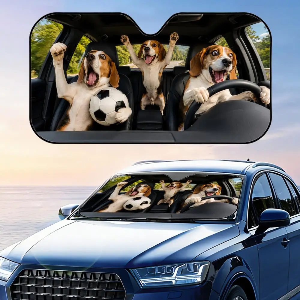 Beagle Soccer Fan Sun Visor Car Windshield Sunshade UV Protection Reflective Foldable Heat Insulation Cover
Beagle Soccer Fan Sun Visor Car Windshield Sunshade UV Protection Reflective Foldable Heat Insulation Cover