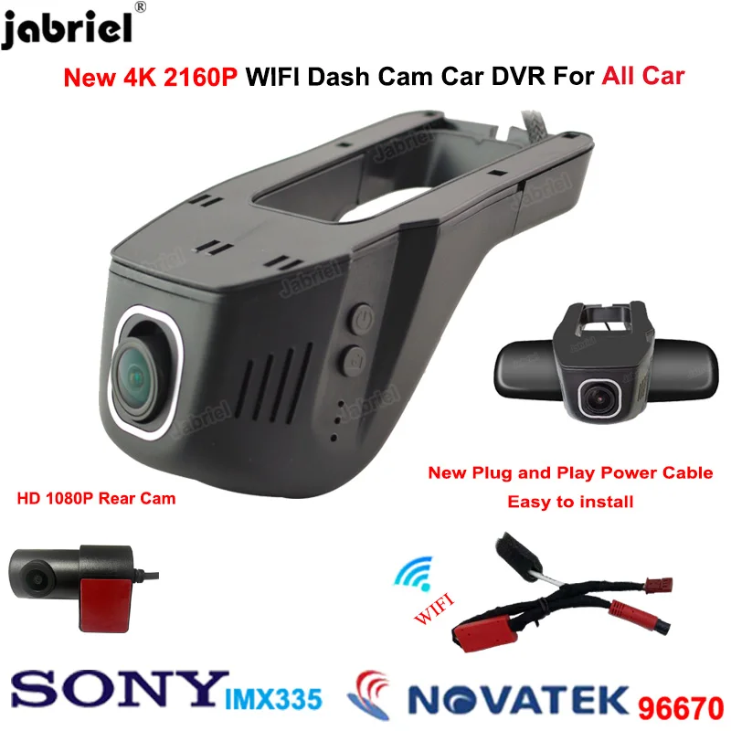 Plug and Play 4K Wifi Dash Cam Camera Car DVR For Nissan For Toyota for Ford for Lexus for Honda for Jaguar for Mazda for Kia
Plug and Play 4K Wifi Dash Cam Camera Car DVR For Nissan For Toyota for Ford for Lexus for Honda for Jaguar for Mazda for Kia