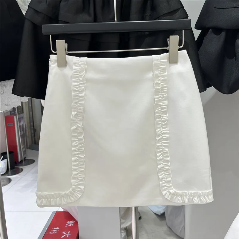 Wooden Folded Hem Half Skirt Women's Slimming Bodycon Short Skirt Anti-Light Walking Skirt Commute Style High Waist
Wooden Folded Hem Half Skirt Women's Slimming Bodycon Short Skirt Anti-Light Walking Skirt Commute Style High Waist