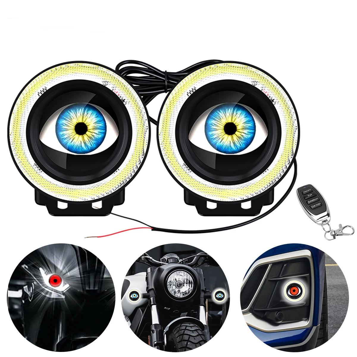3.5 Inch Car LED Angel Eyes Halo Ring 3D Lens Fog Lamp Dynamic RGB 32 82 Modes Auto Headlight Decorative Light Modified Parts
3.5 Inch Car LED Angel Eyes Halo Ring 3D Lens Fog Lamp Dynamic RGB 32 82 Modes Auto Headlight Decorative Light Modified Parts