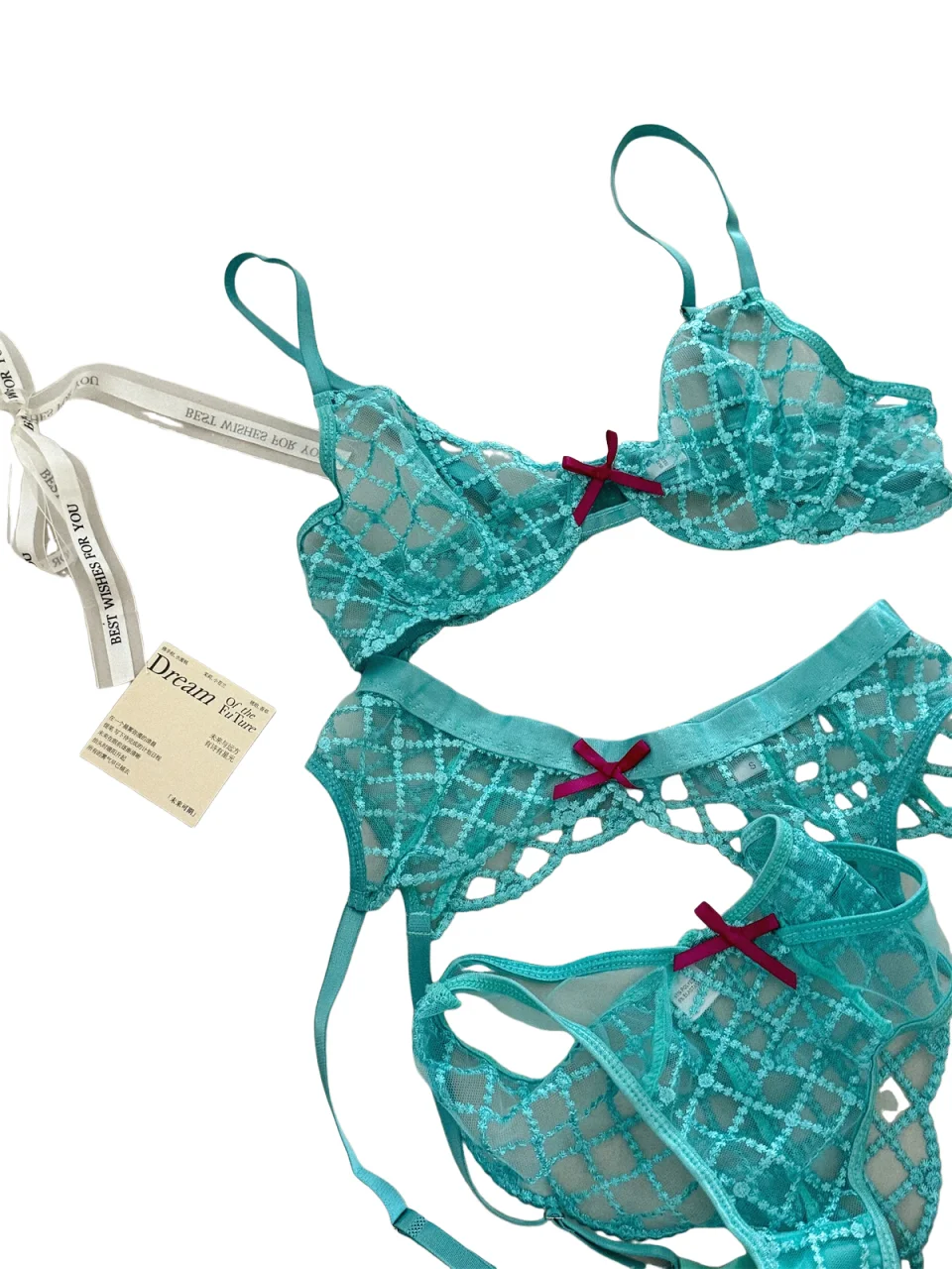 KUCLUT blue three-piece lingerie set of thin large breast underwear sexy lace bra breathable romantic bras with underpants suit
KUCLUT blue three-piece lingerie set of thin large breast underwear sexy lace bra breathable romantic bras with underpants suit