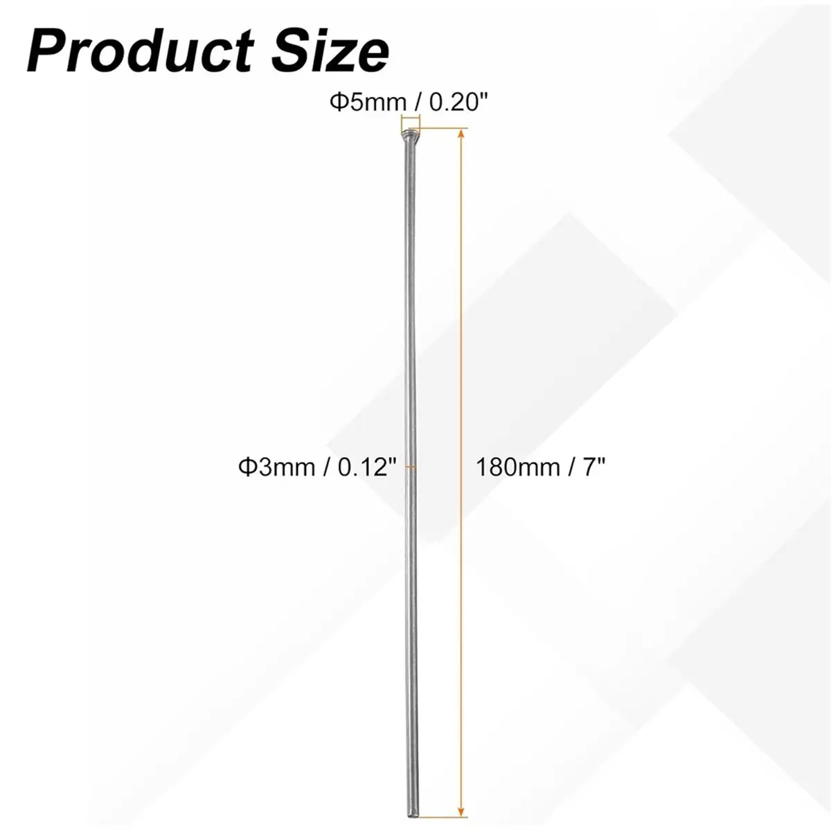 AB09 50pcs 3mm X 7" Manganese Steel Descaling Needles for Needle Scaler
AB09 50pcs 3mm X 7" Manganese Steel Descaling Needles for Needle Scaler