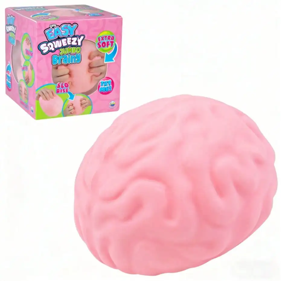 Extra Large Brain Squeeze Toy - Stress Relief Squeezy Squishy Ball, Soft & Bouncy, Fun Squeeze Toy To Relieve Anxiety, Hobby, Collection, Party Supplies
Extra Large Brain Squeeze Toy - Stress Relief Squeezy Squishy Ball, Soft & Bouncy, Fun Squeeze Toy To Relieve Anxiety, Hobby, Collection, Party Supplies