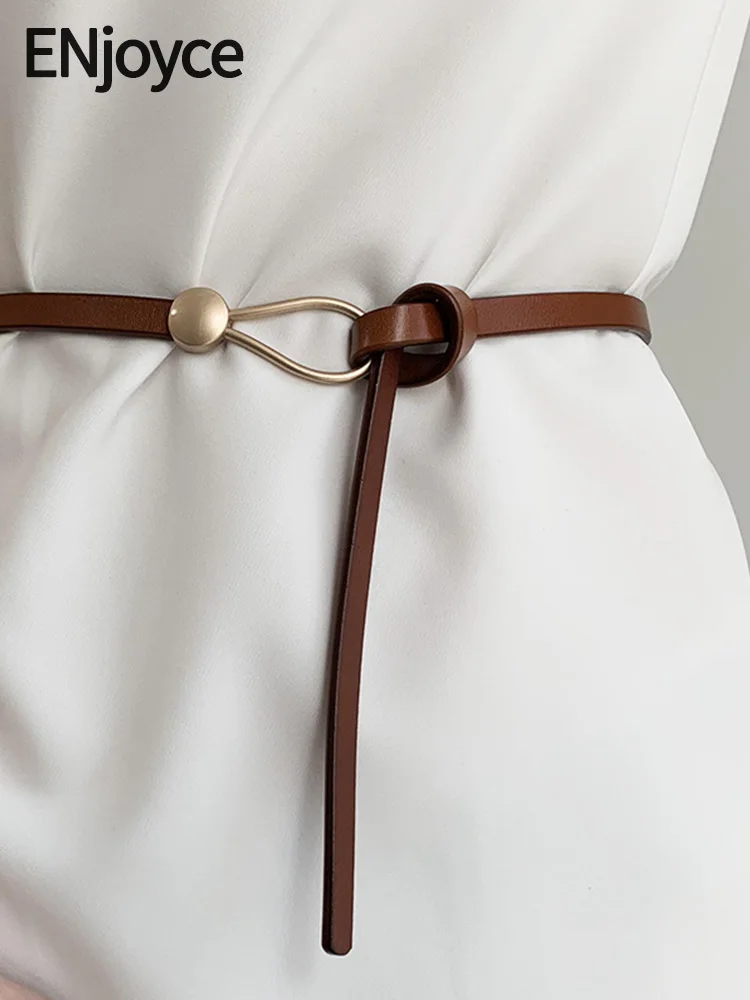 ENjoyce Women Artificial Leather Long Belt Waistband Korean Fashion Belts Dress Tied Straps Vintage Brown Belts Accessory
ENjoyce Women Artificial Leather Long Belt Waistband Korean Fashion Belts Dress Tied Straps Vintage Brown Belts Accessory