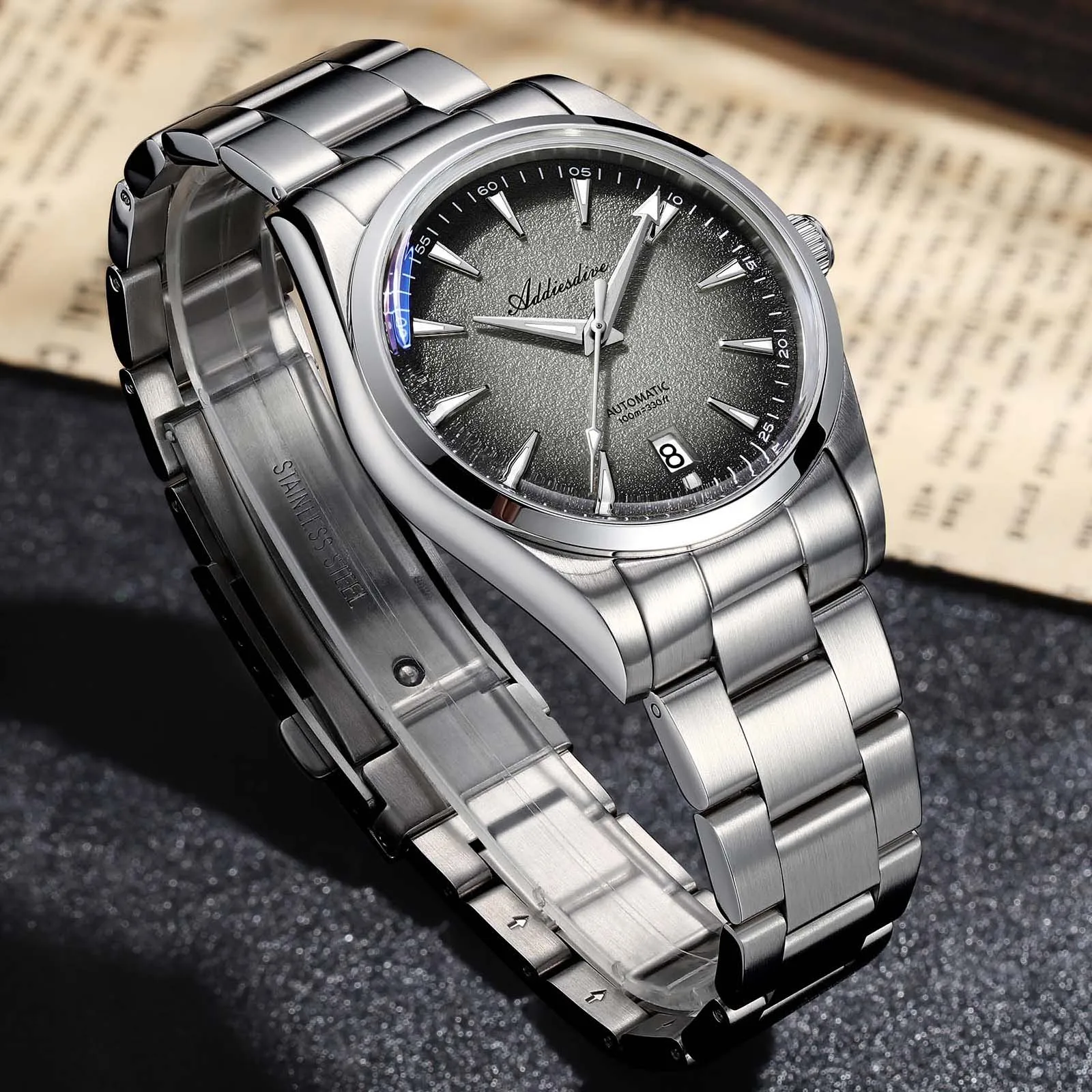 ADDIESDIVE AD2527 Luxury Men's Watch Stainless Steel BGW9 Super Luminous Wristwatch 10Bar Waterproof Automatic Mechanical Watch
ADDIESDIVE AD2527 Luxury Men's Watch Stainless Steel BGW9 Super Luminous Wristwatch 10Bar Waterproof Automatic Mechanical Watch