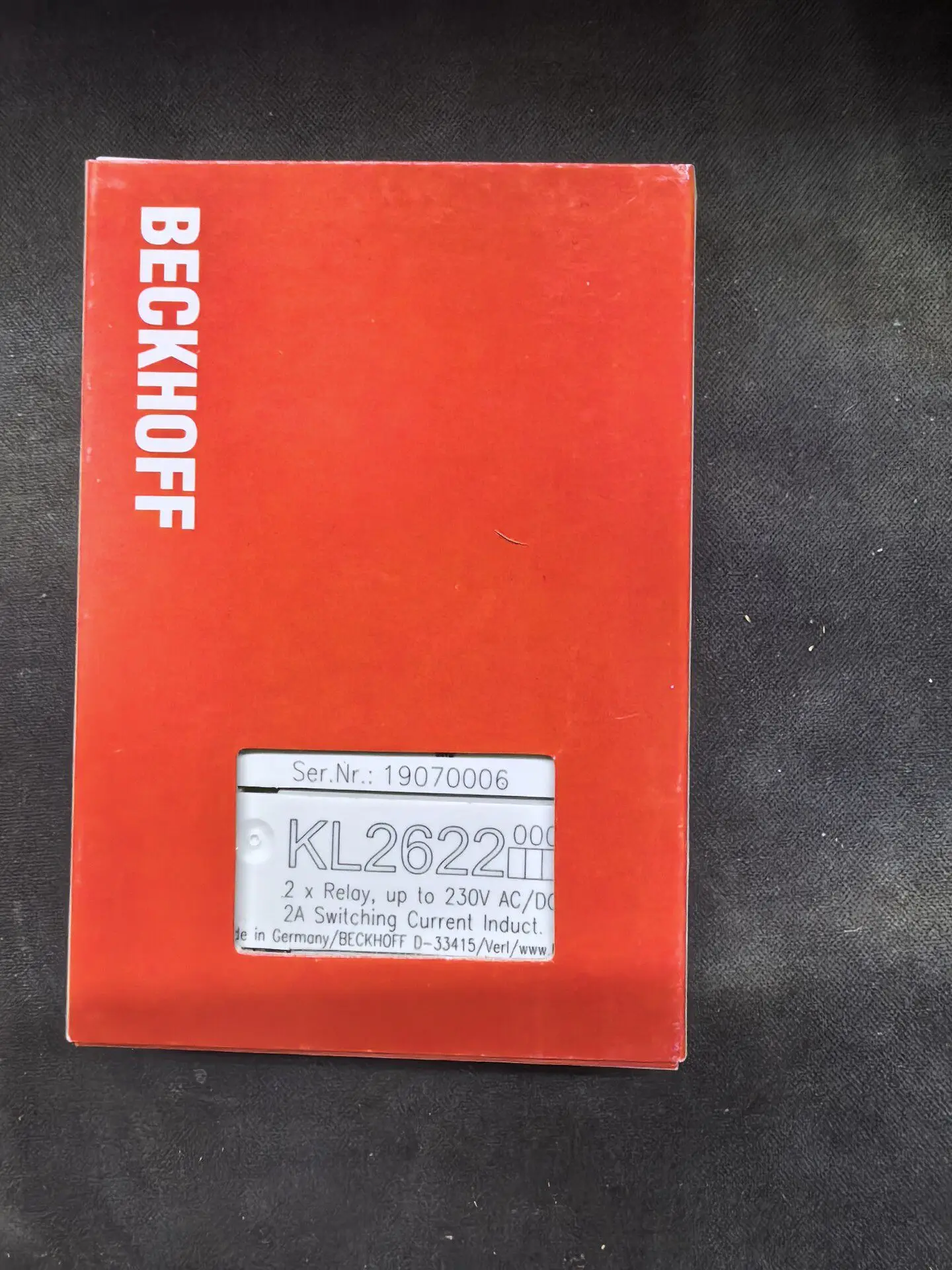 Beckhoff KL2622in stock
Beckhoff KL2622in stock