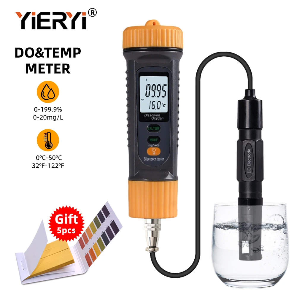yieryi 2 In 1 Do Temp Dissolved Oxygen Meter Portable Bluetooth Water Quality Tester For Aquarium Aquaculture Pond Water Monitor
yieryi 2 In 1 Do Temp Dissolved Oxygen Meter Portable Bluetooth Water Quality Tester For Aquarium Aquaculture Pond Water Monitor
