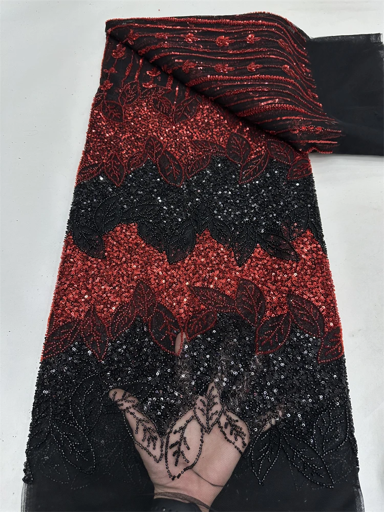 Nigerian Tulle Groom Lace Fabrics With Beads 2025 High Quality Luxury African Sequins French Mesh Lace For Wedding Party RF
Nigerian Tulle Groom Lace Fabrics With Beads 2025 High Quality Luxury African Sequins French Mesh Lace For Wedding Party RF