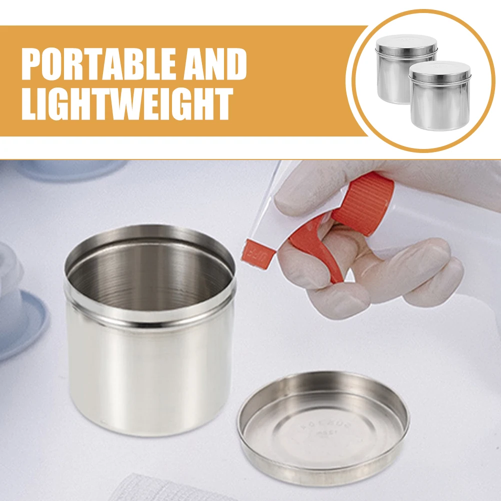 2 Pcs Ointment Jar Gauze for Hospital Dressing Container Empty Jars with Lids Stainless Steel Portable
2 Pcs Ointment Jar Gauze for Hospital Dressing Container Empty Jars with Lids Stainless Steel Portable
