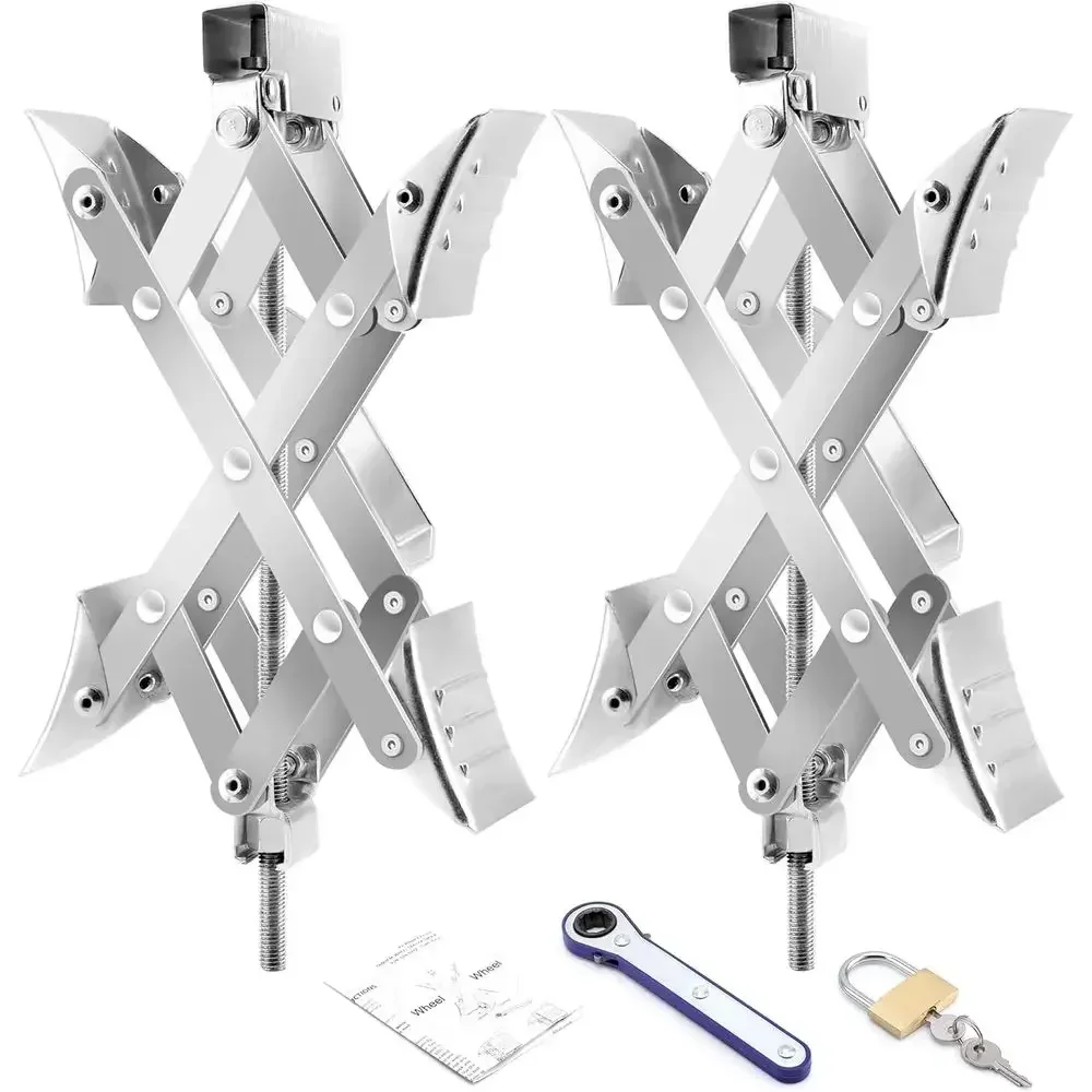 X-Shaped RV Wheel Chock Fit 3.25” to 10.5” Camper Wheel Chock Stabilizer Scissor with Accessories Pair for Travel Trailer, Heavy
X-Shaped RV Wheel Chock Fit 3.25” to 10.5” Camper Wheel Chock Stabilizer Scissor with Accessories Pair for Travel Trailer, Heavy
