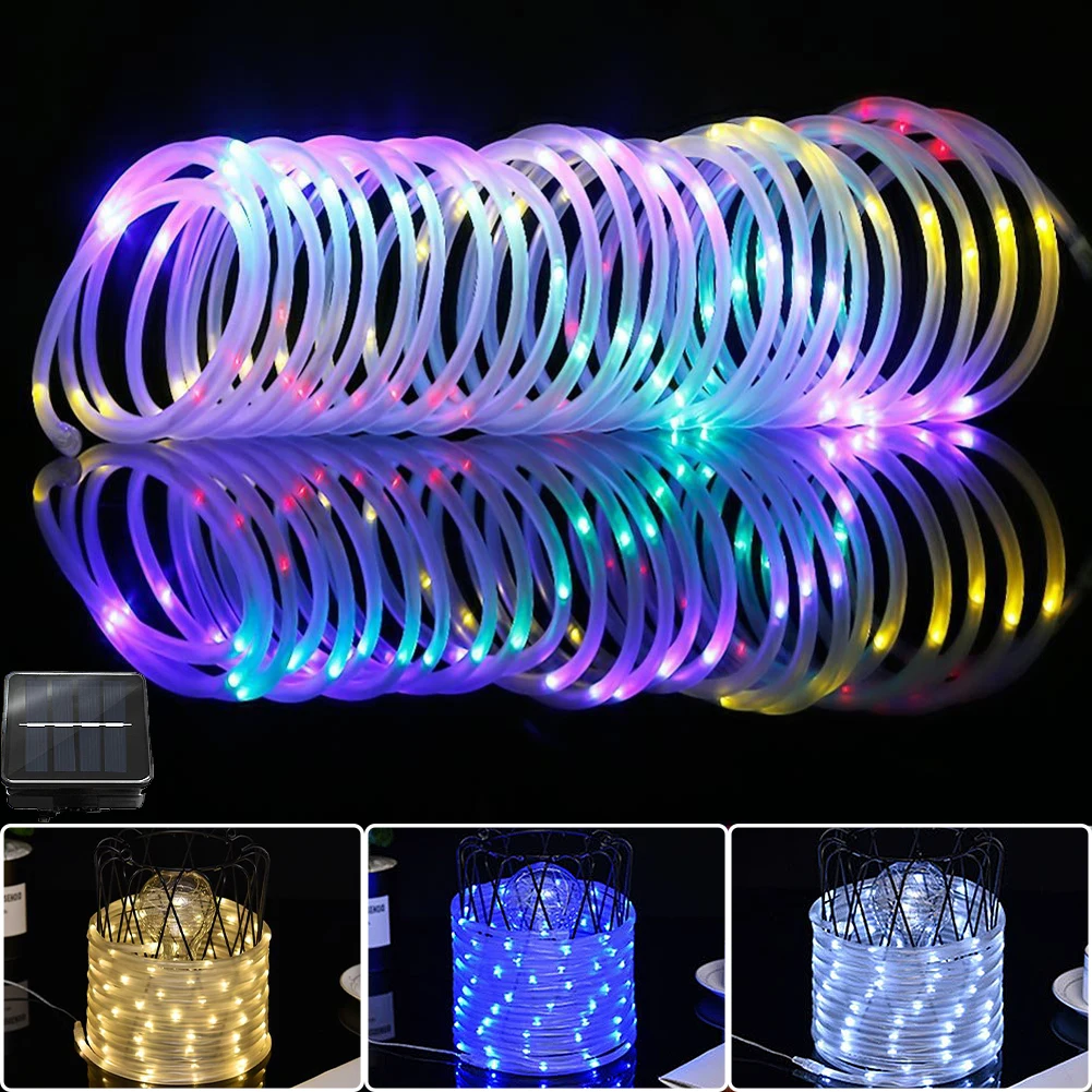 Solar Rope Lights Outdoor, 50LEDs/ 100LEDs Solar Garden Tube Lights Copper Wire Lights for Garden Christmas Party Wedding Decor
Solar Rope Lights Outdoor, 50LEDs/ 100LEDs Solar Garden Tube Lights Copper Wire Lights for Garden Christmas Party Wedding Decor