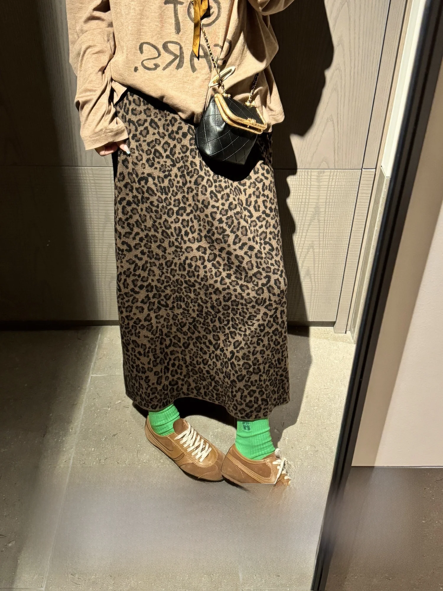 Qian Meixi Woolen f Skirt Leopard Print Precision Spinning Slimming High Waist Midi A-Line Skirt Casual Commute Sle
Qian Meixi Woolen f Skirt Leopard Print Precision Spinning Slimming High Waist Midi A-Line Skirt Casual Commute Sle