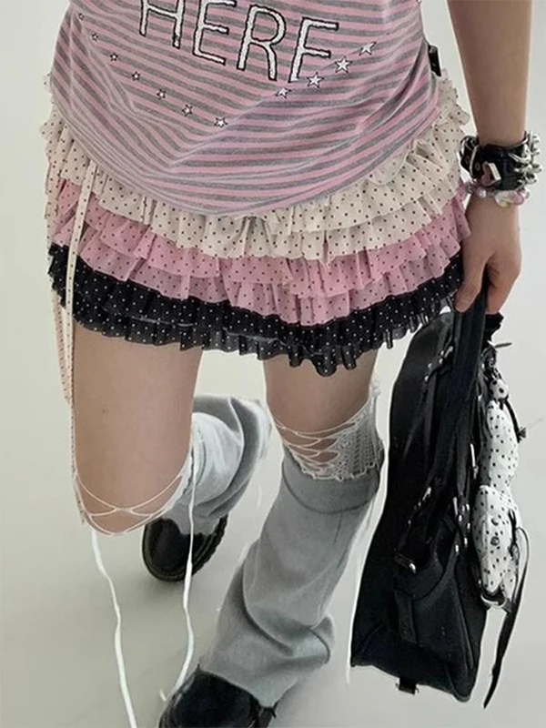 American Retro Color Blo Polka Dot Multi Layer Skirt Women Summer Dopane Millennium Sle Spicy Girl A-Line ort S...
American Retro Color Blo Polka Dot Multi Layer Skirt Women Summer Dopane Millennium Sle Spicy Girl A-Line ort S...