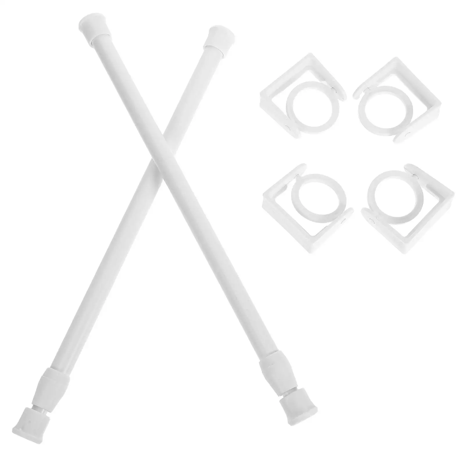 2pcs Stretchable Rod Bracket Plastic Material No Drilling Bathroom Accessories Towel Holder Rack Wardrobe Replacements
2pcs Stretchable Rod Bracket Plastic Material No Drilling Bathroom Accessories Towel Holder Rack Wardrobe Replacements