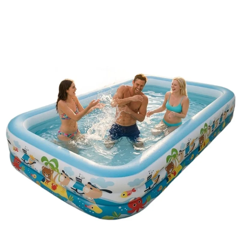 For Thickened Inflatable Pool, Outdoor Paddling Pool Square Family Pool
For Thickened Inflatable Pool, Outdoor Paddling Pool Square Family Pool