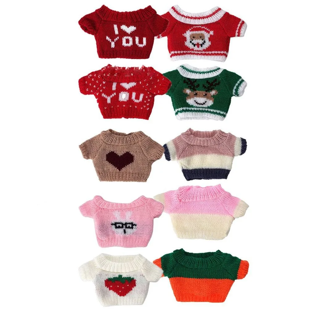 Одежда для куклы 20 см, вязаный свитер, рождественские Теплые Топы с Санта-Клаусом, наряды для кукол-идола, аксессуары, плюшевые игрушки, аксессуары для одежды
Одежда для куклы 20 см, вязаный свитер, рождественские Теплые Топы с Санта-Клаусом, наряды для кукол-идола, аксессуары, плюшевые игрушки, аксессуары для одежды