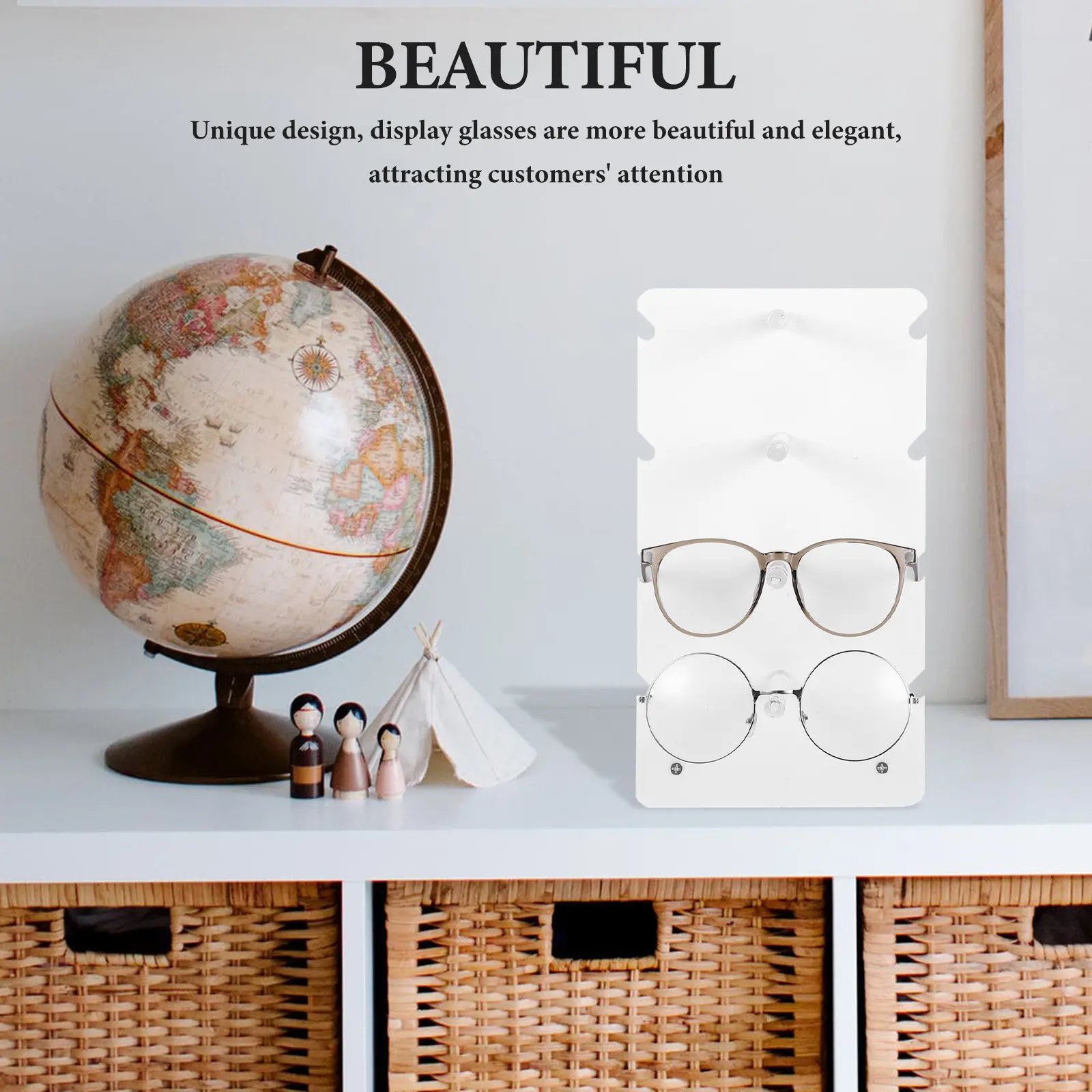 4-Tier Eyeglasses Display Stand Sunglasses Organizer Rack Holder Multi-Tier Glasses Holder Portable Display for Shops
4-Tier Eyeglasses Display Stand Sunglasses Organizer Rack Holder Multi-Tier Glasses Holder Portable Display for Shops