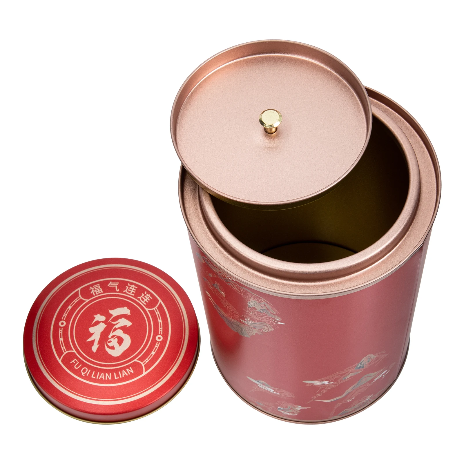 Tea Storage Jar Airtight Metal Container for Leaves Sealed Tinplate Canister Office Decor Practical Smooth Mouth
Tea Storage Jar Airtight Metal Container for Leaves Sealed Tinplate Canister Office Decor Practical Smooth Mouth