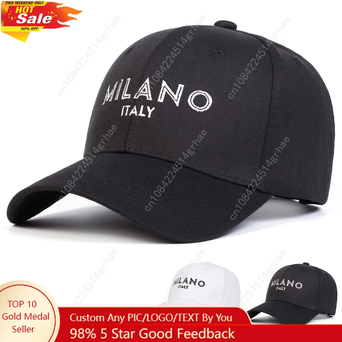 Unisex MILANO Letter Embroidery Baseball Caps Spring Autumn Outdoor Adjustable Casual Hats Sunscreen Hat
Unisex MILANO Letter Embroidery Baseball Caps Spring Autumn Outdoor Adjustable Casual Hats Sunscreen Hat