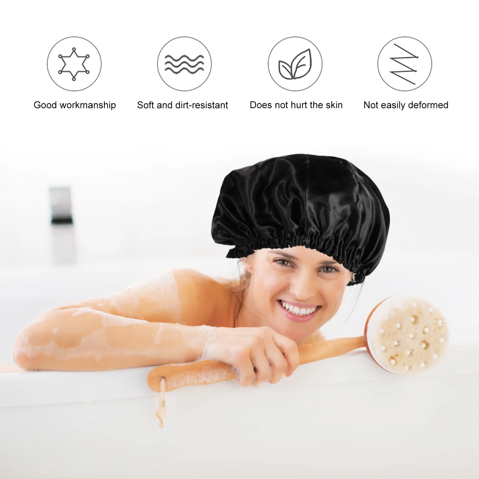 Атласная шапочка для волос, двухслойная женская шапочка для сна, эластичная регулируемая шапочка для ночного сна, защита прически, комфорт
Атласная шапочка для волос, двухслойная женская шапочка для сна, эластичная регулируемая шапочка для ночного сна, защита прически, комфорт