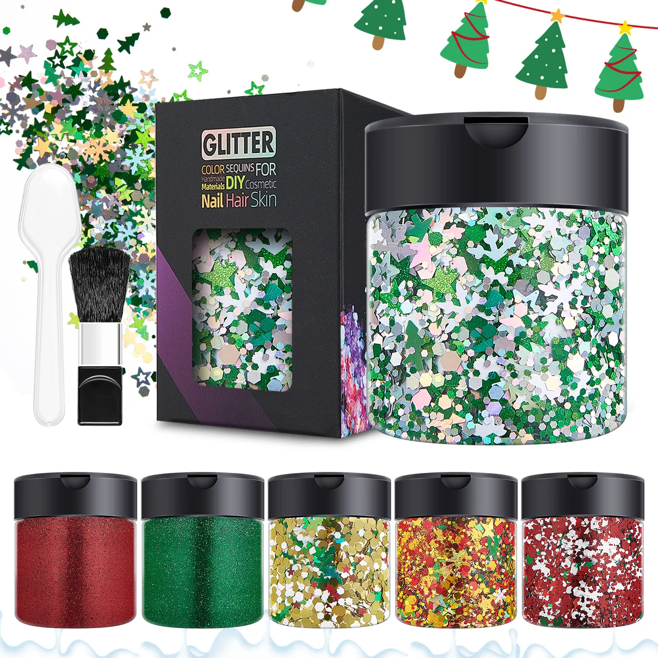 2025 New Nail Art Snowflake Sequins Glitter Nail Art Christmas Halloween Nail Mixed Patch
2025 New Nail Art Snowflake Sequins Glitter Nail Art Christmas Halloween Nail Mixed Patch
