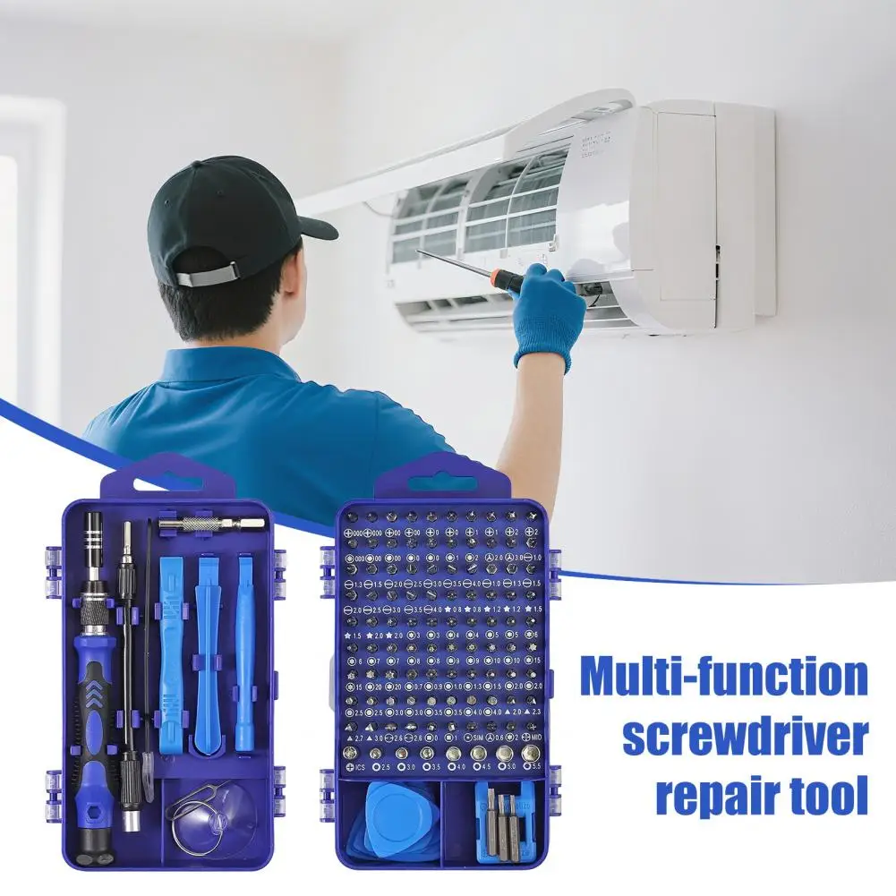 122 in 1 Screwdriver Kit Anti-Static Handles Magnetic Screwdriver Bits with Chrome-Vanadium Steel Bits Demagnetizer Tool
122 in 1 Screwdriver Kit Anti-Static Handles Magnetic Screwdriver Bits with Chrome-Vanadium Steel Bits Demagnetizer Tool