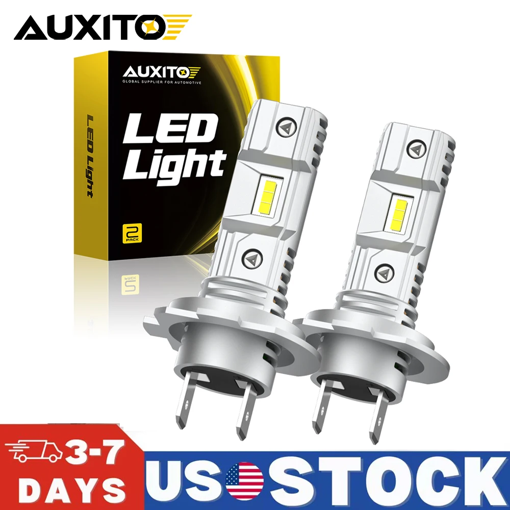 AUXITO 2Pcs H7 Car LED Headlight Bulb Fanless Wireless Moto Lights Mini Size Car Headlamp 12V Auto Fog Lamps Plug & Play 6500K
AUXITO 2Pcs H7 Car LED Headlight Bulb Fanless Wireless Moto Lights Mini Size Car Headlamp 12V Auto Fog Lamps Plug & Play 6500K