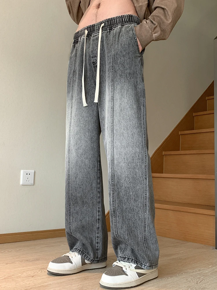 Smoky Grey Men's Jeans Summer Casual High Street Straight Leg Long Pants Loose Wide Leg Cool Feeling Cotton Blend Denim
Smoky Grey Men's Jeans Summer Casual High Street Straight Leg Long Pants Loose Wide Leg Cool Feeling Cotton Blend Denim