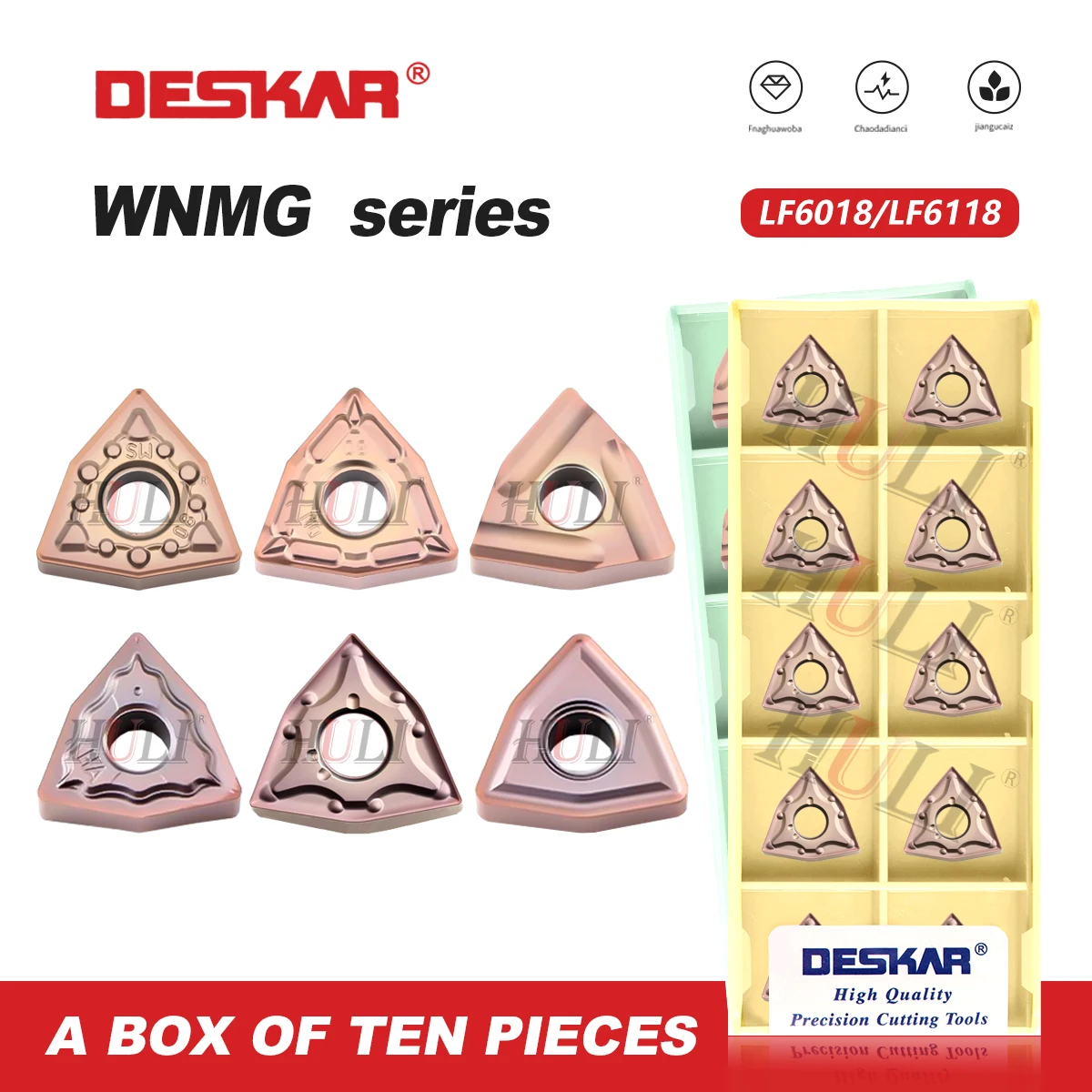 DESKAR 100% Original Turning Bade WNMG080402/080404/080408-HA MA MS JMS MQ HS MM R-S L-S GS HF Carbide Inserts Stainless Steel
DESKAR 100% Original Turning Bade WNMG080402/080404/080408-HA MA MS JMS MQ HS MM R-S L-S GS HF Carbide Inserts Stainless Steel