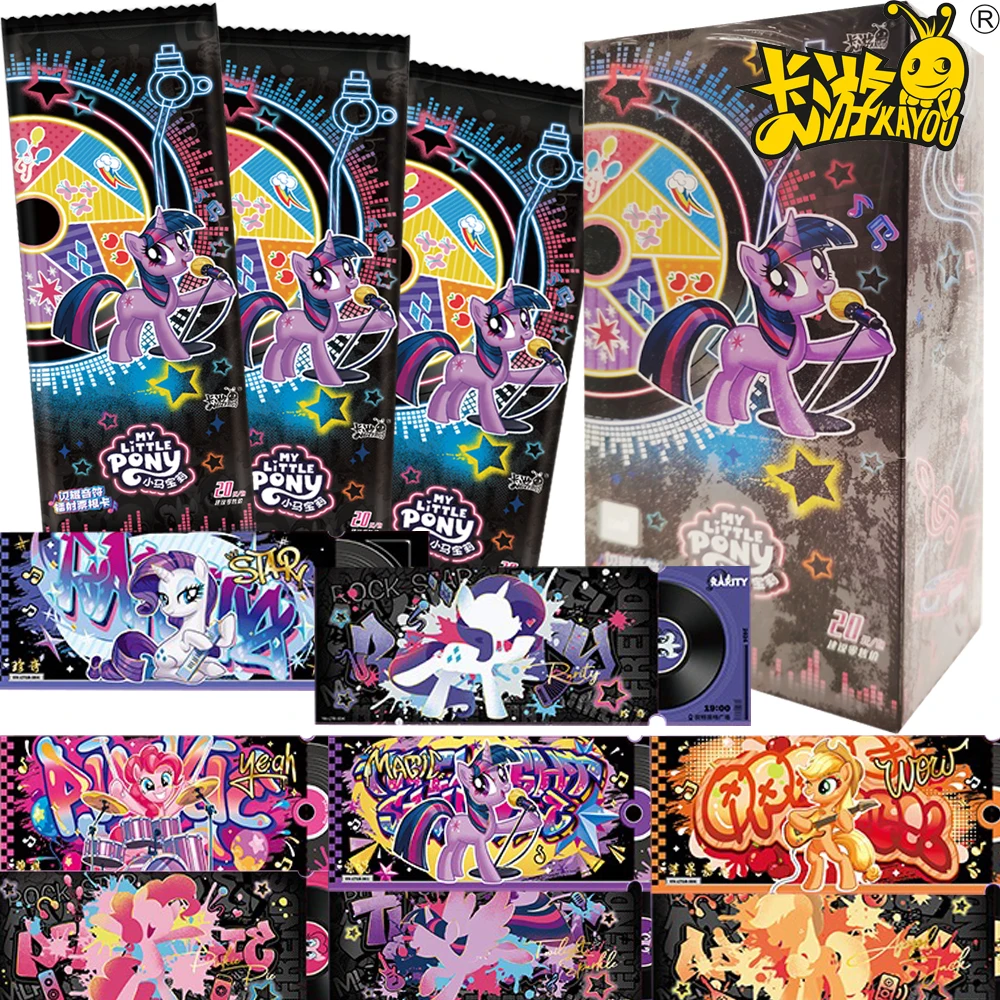Kayou Genuine My Little Pony Ticket Stub Collection Cards Twilight Sparkle Rainbow Dash Shining Music Stage Stars Cards Gifts
Kayou Genuine My Little Pony Ticket Stub Collection Cards Twilight Sparkle Rainbow Dash Shining Music Stage Stars Cards Gifts