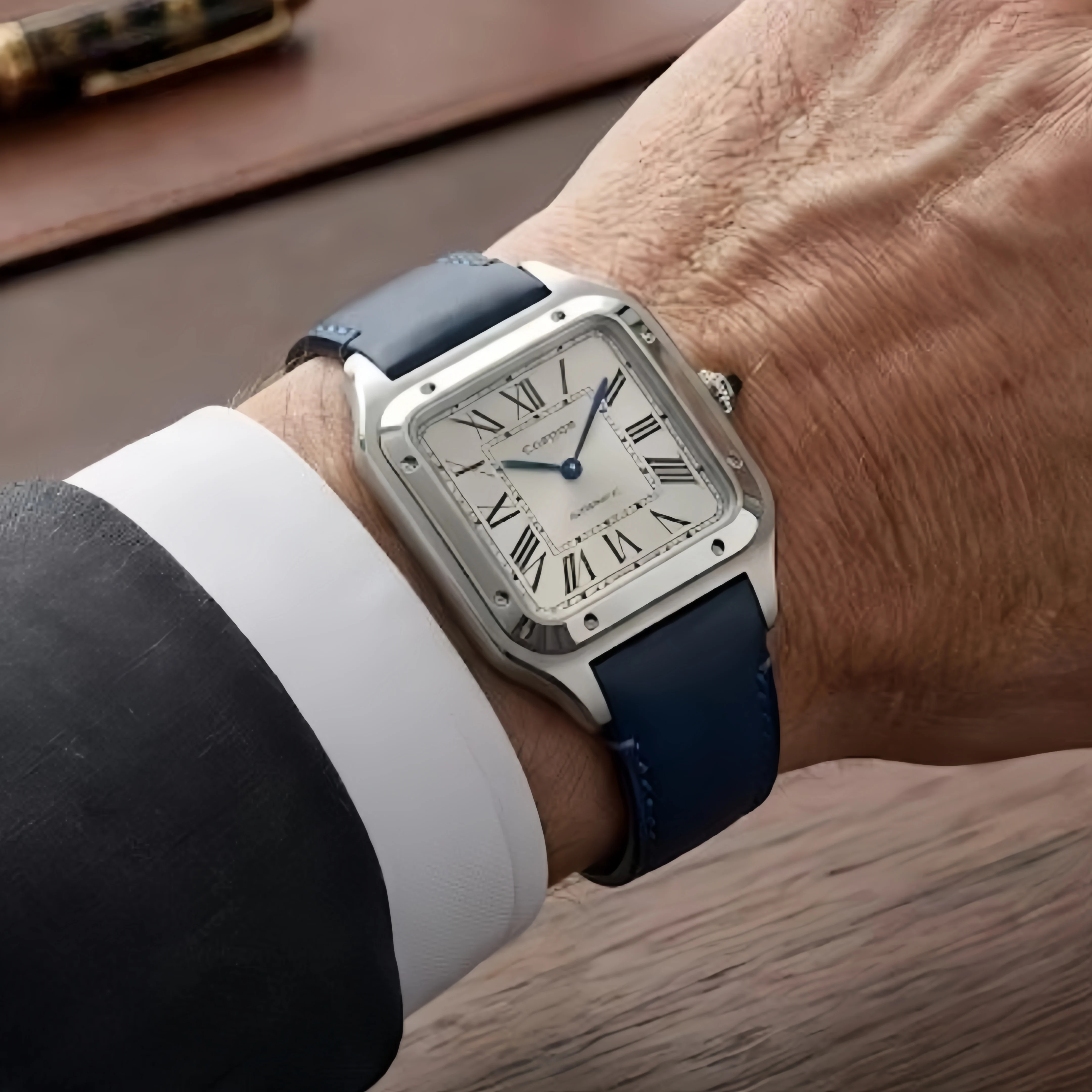 For Cartier Santos Genuine Cowhide Leather Watch Strap 19mm/21mm L/M Size With Original Steel End Linking Watch Band
For Cartier Santos Genuine Cowhide Leather Watch Strap 19mm/21mm L/M Size With Original Steel End Linking Watch Band