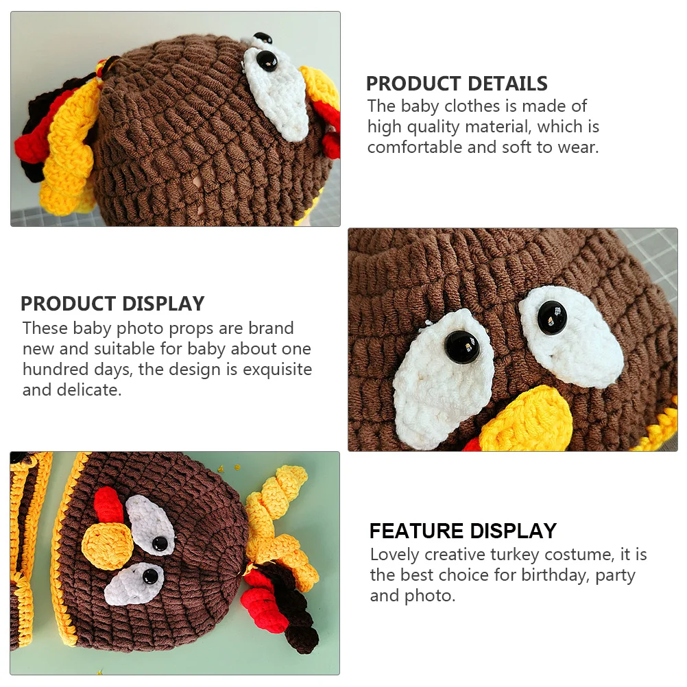 1 set 1 Set Baby Photography Outfit Turkey Hat Diaper Newborn Costume For 100 Days Celebration Animal Photo Props Clothing Set
1 set 1 Set Baby Photography Outfit Turkey Hat Diaper Newborn Costume For 100 Days Celebration Animal Photo Props Clothing Set