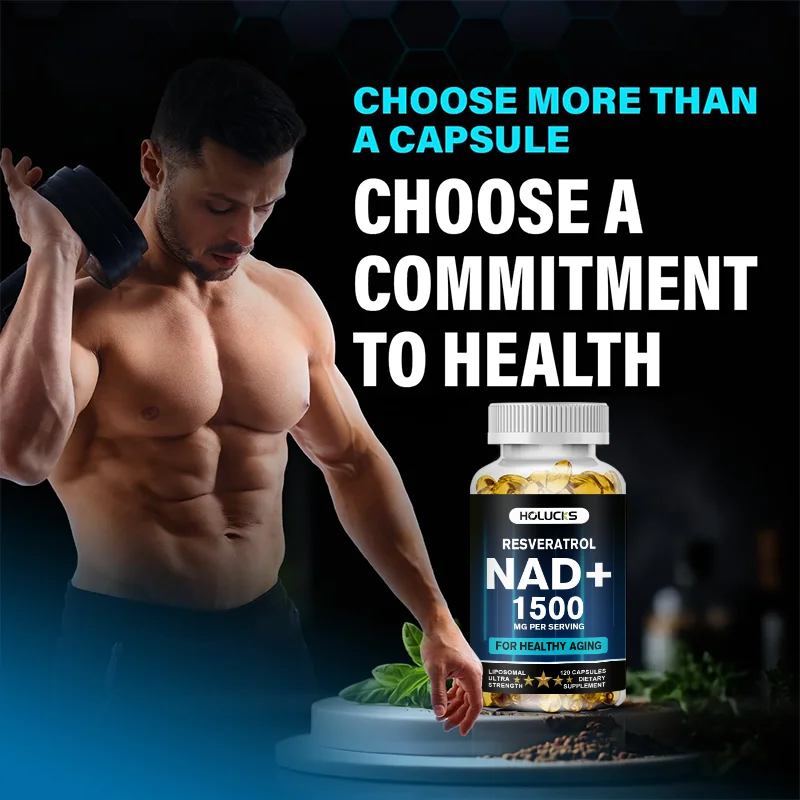 NAD+ Resveratrol Anti-Aging Capsules, Supports Cellular Longevity, DNA Repair, Natural Energy, Brain Function & Body Wellness
NAD+ Resveratrol Anti-Aging Capsules, Supports Cellular Longevity, DNA Repair, Natural Energy, Brain Function & Body Wellness