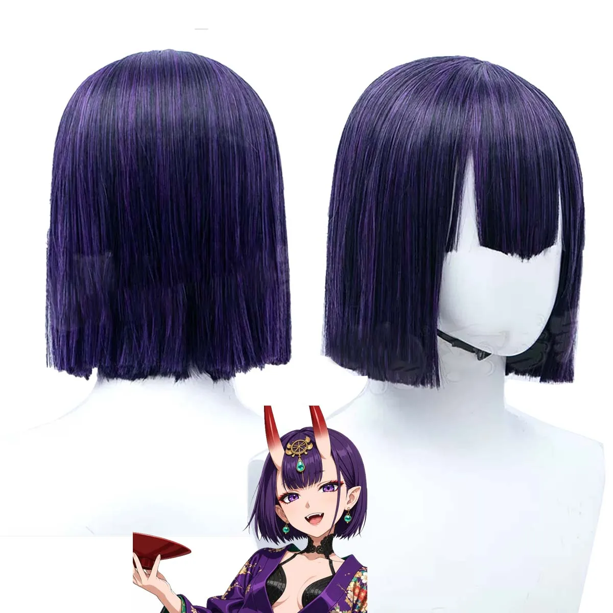 Women Game Fate Shuten-Douji Cosplay Purple Heat Resistant Synthetic Hair Wig
Women Game Fate Shuten-Douji Cosplay Purple Heat Resistant Synthetic Hair Wig