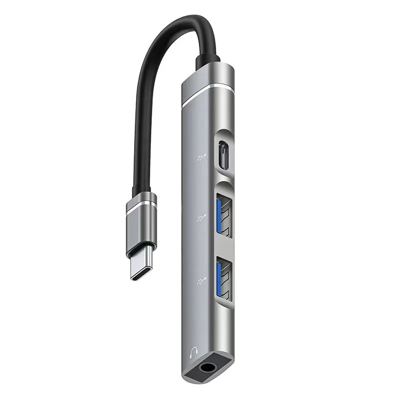 Type-C To 3.5 Headphone Four In One Docking Station Metal USB HUB Digital Adapter Dual USB Data Transfer Conversion
Type-C To 3.5 Headphone Four In One Docking Station Metal USB HUB Digital Adapter Dual USB Data Transfer Conversion